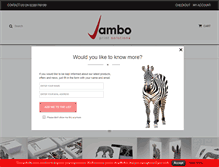 Tablet Screenshot of jamboprint.com